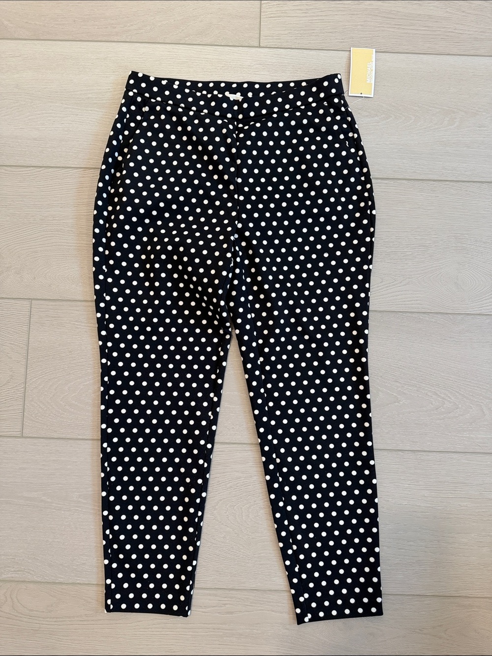 Michael Kors Black and White Polka Dot Trousers